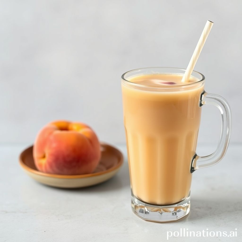 Peachy milk tea blend