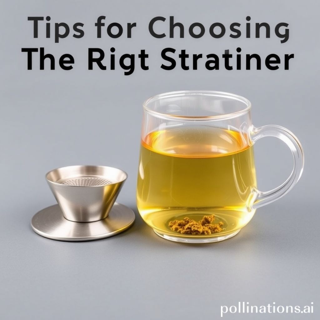 Tea strainer guide