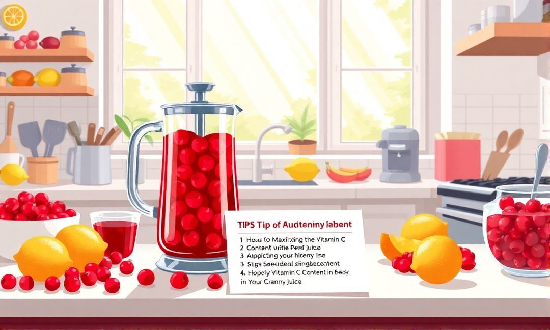 Tips for Maximizing the Vitamin C Content in Your Cranberry Juice