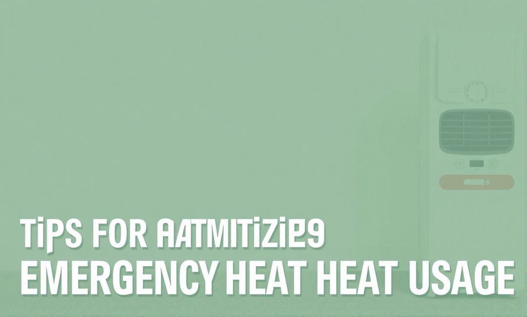 Tips for Optimizing Emergency Heat Usage