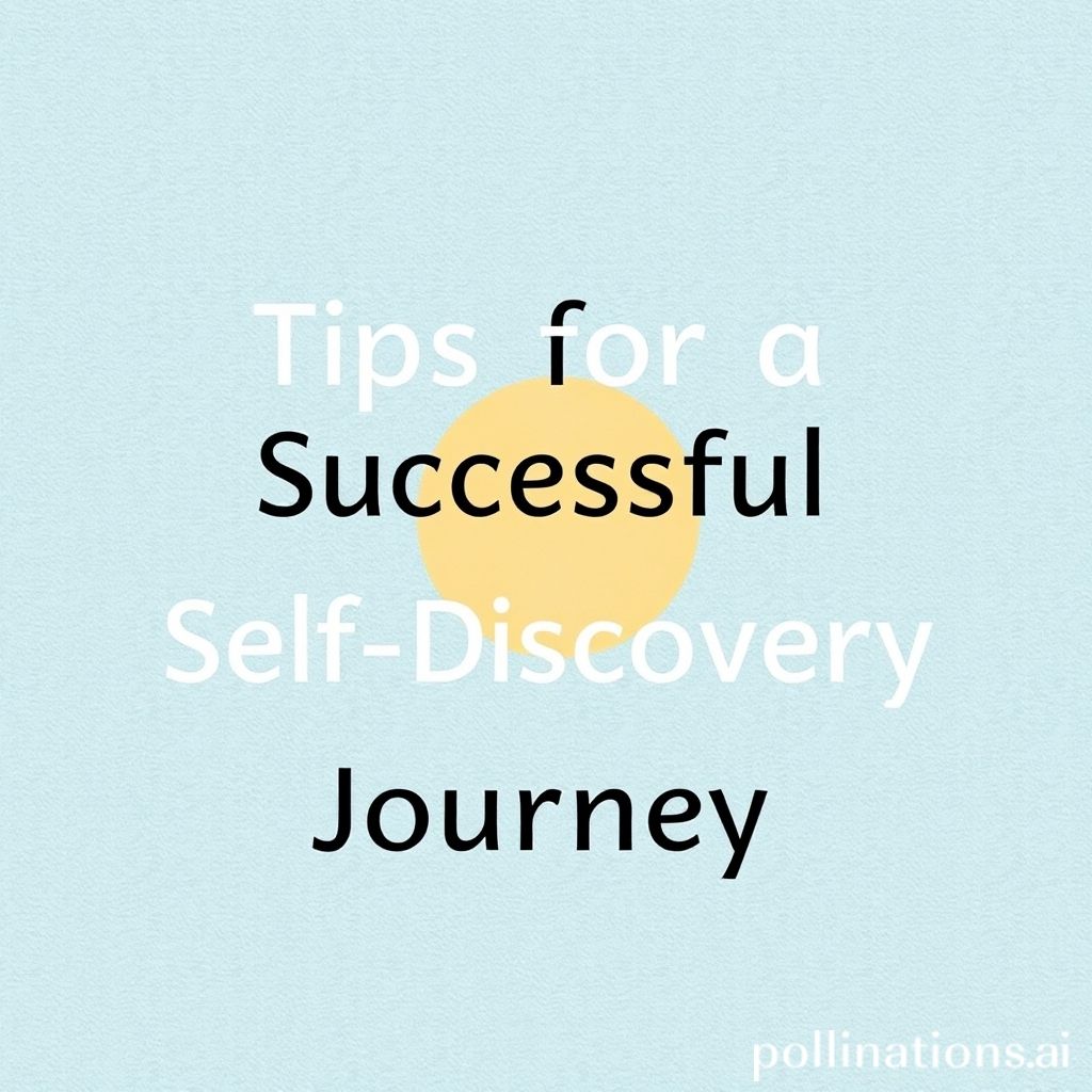 Tips for a Successful Self-Discovery Journey