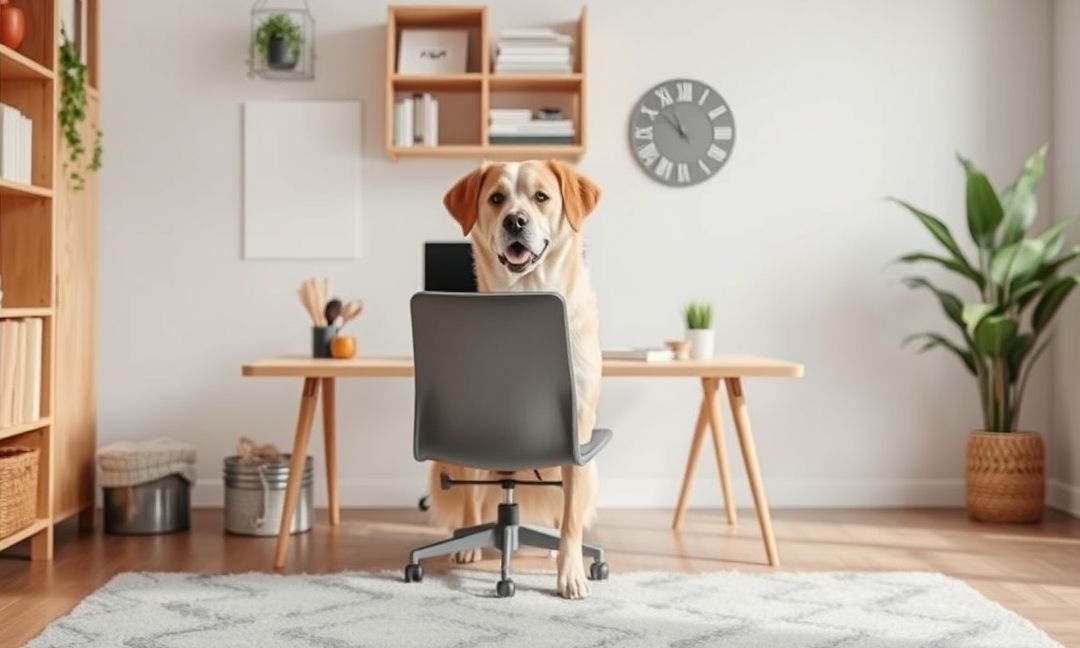 Tips for cleaning pet-friendly home offices​