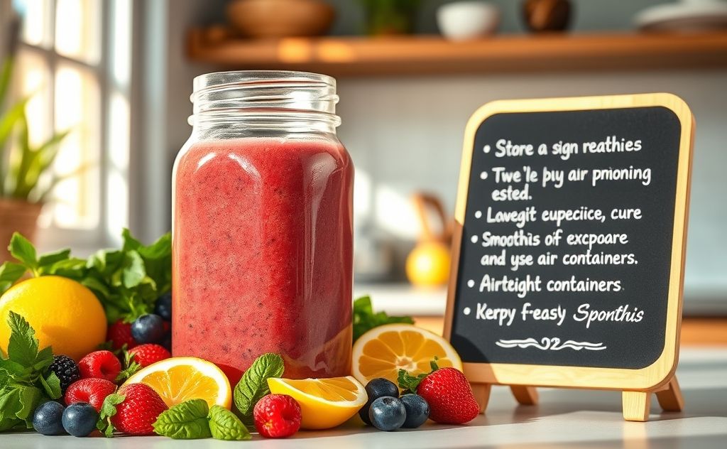 Tips for keeping smoothies fresh longer