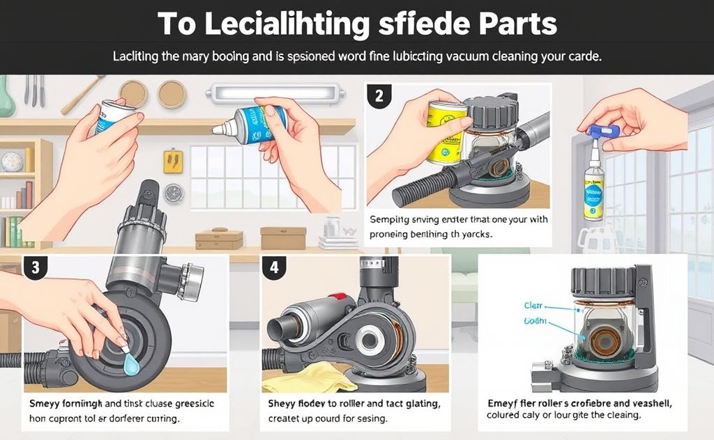 Tips for lubricating vacuum cleaner parts