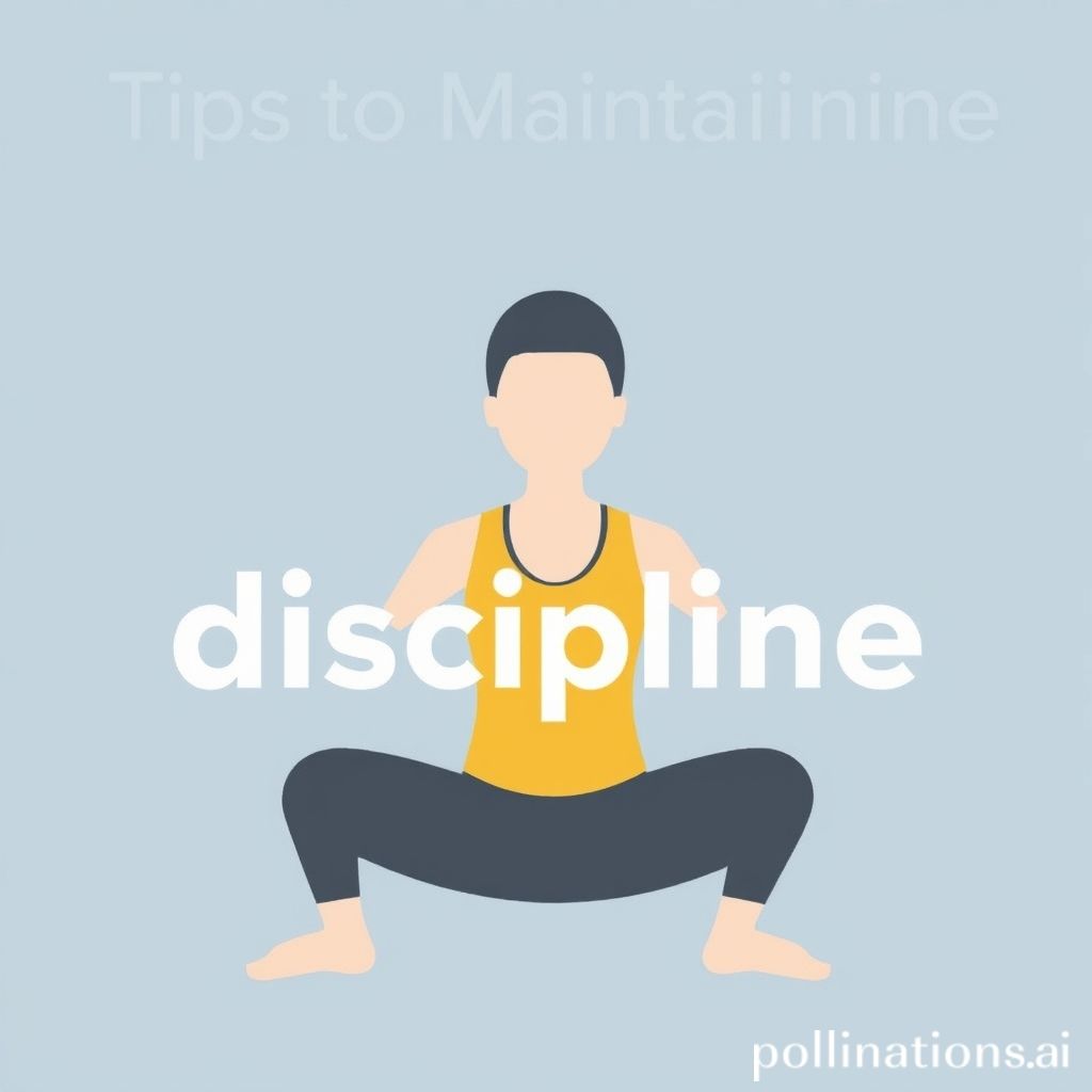 Tips for maintaining discipline