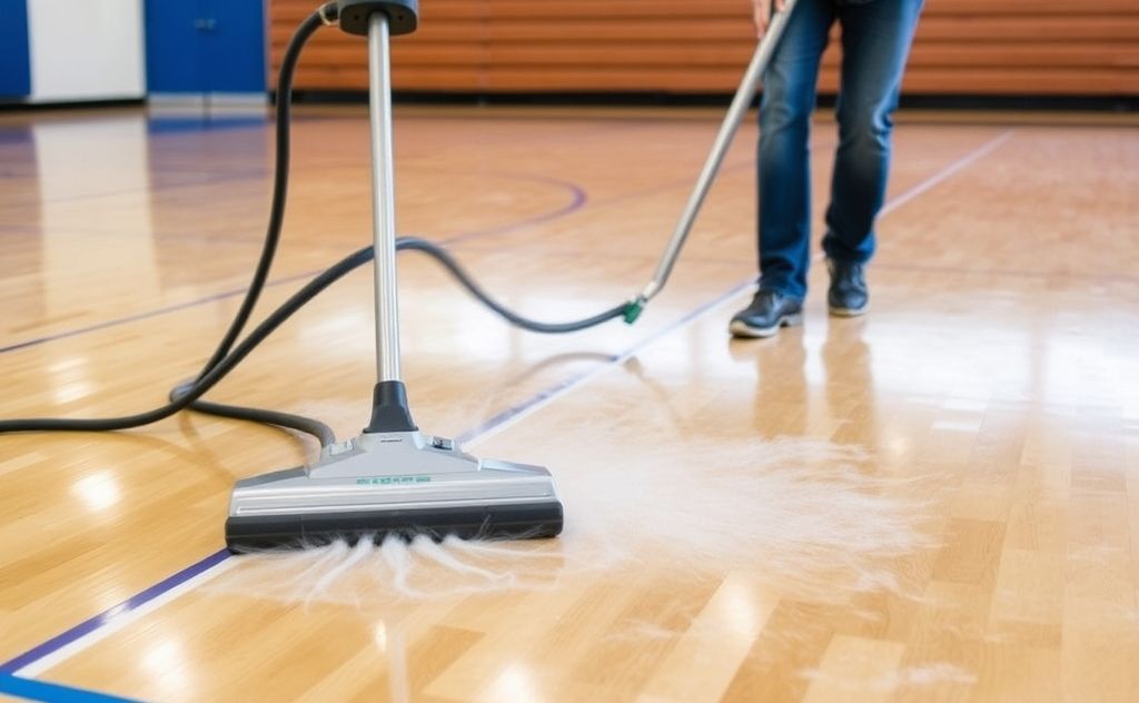Tips for reducing static while vacuuming gym floors
