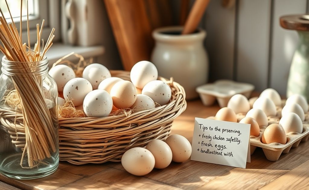 Tips for storing fresh chicken eggs safely