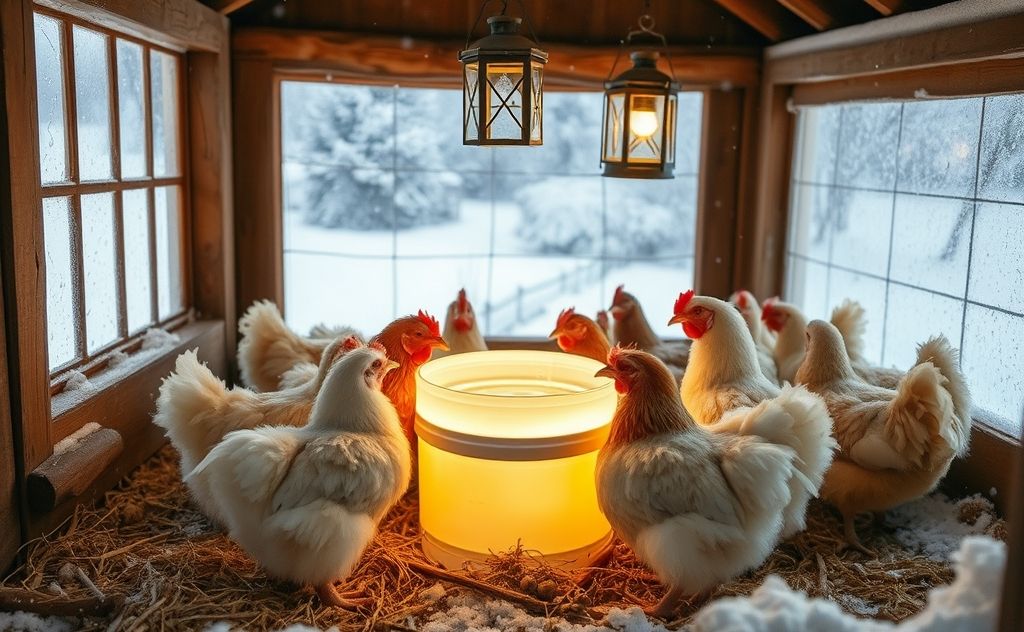 Tips for watering chickens during winter months