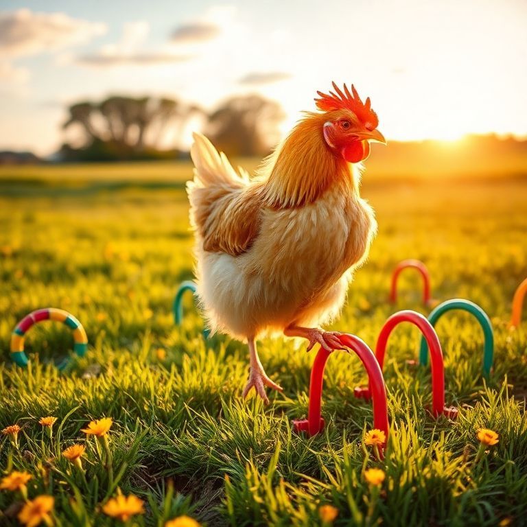 Chicken jump training