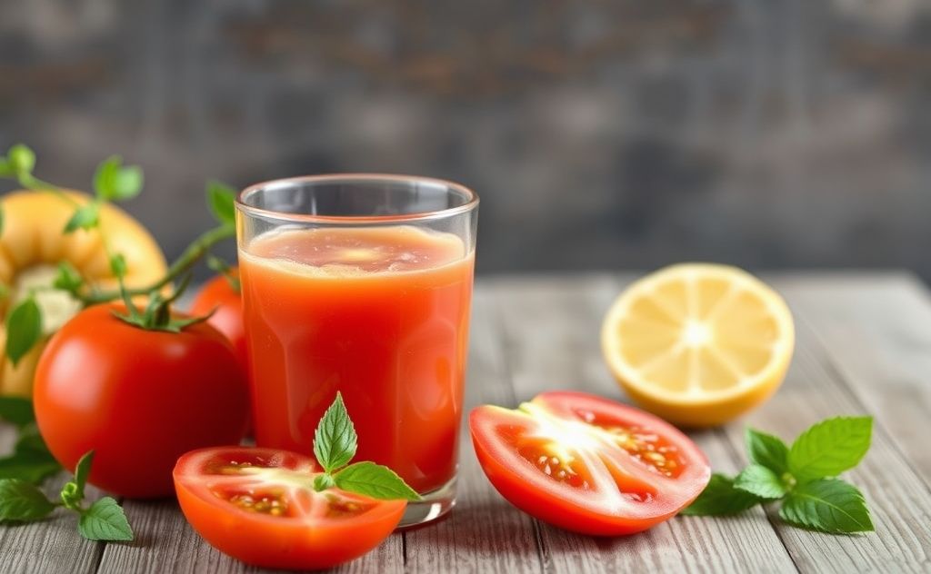 Tomato juice and its effects on gout