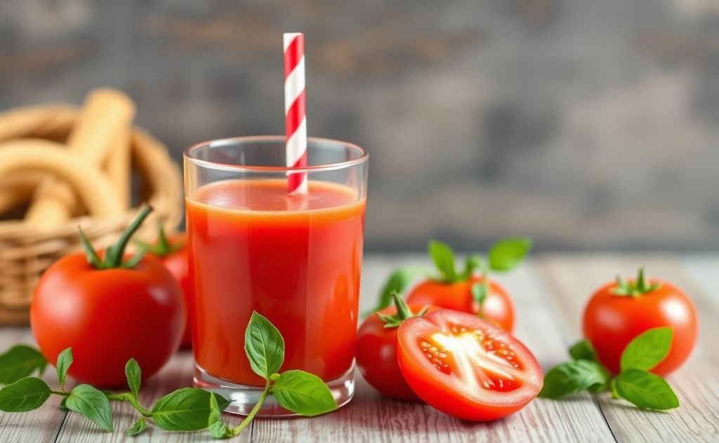 Tomato juice benefits for blood pressure health
