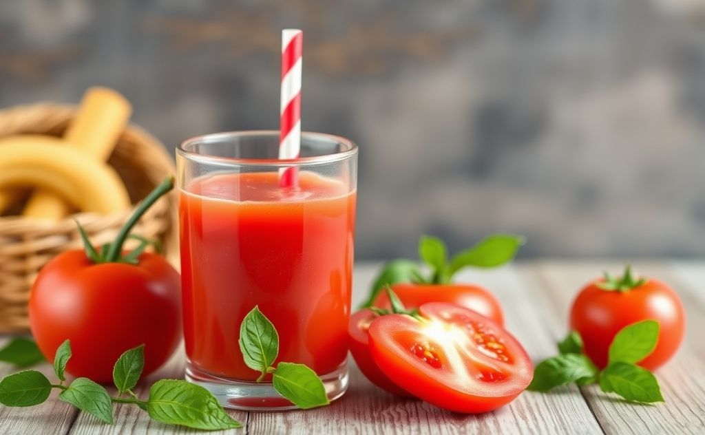 Tomato juice benefits for high blood pressure health