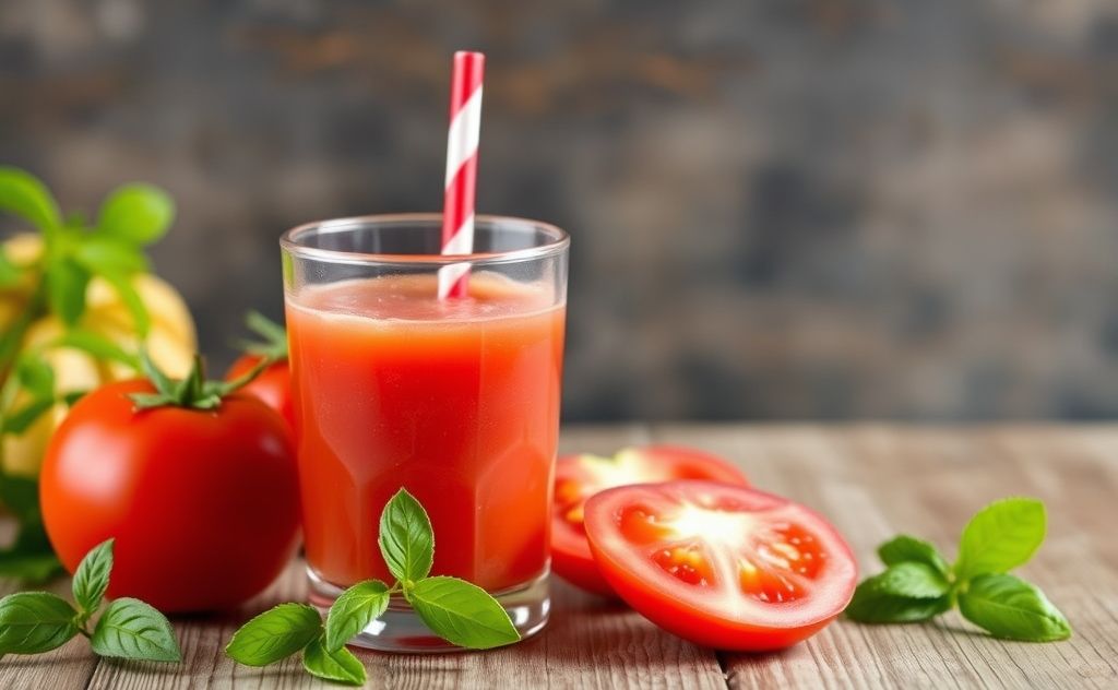 Tomato juice effects on gout health risks