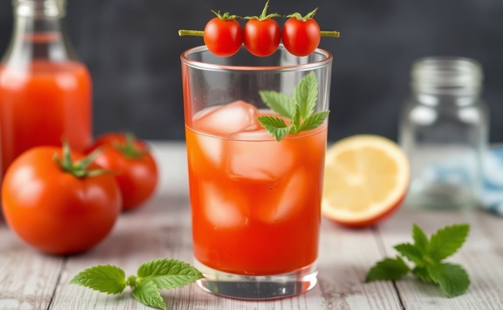 Tomato juice remedy for hangover relief