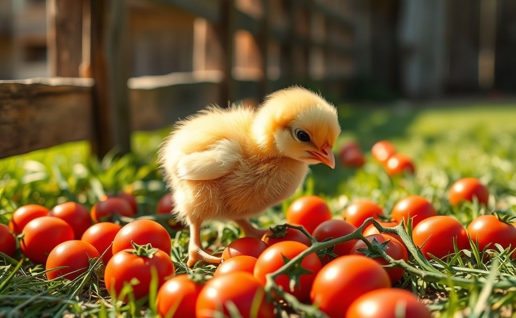 Tomatoes harmful for young chickens