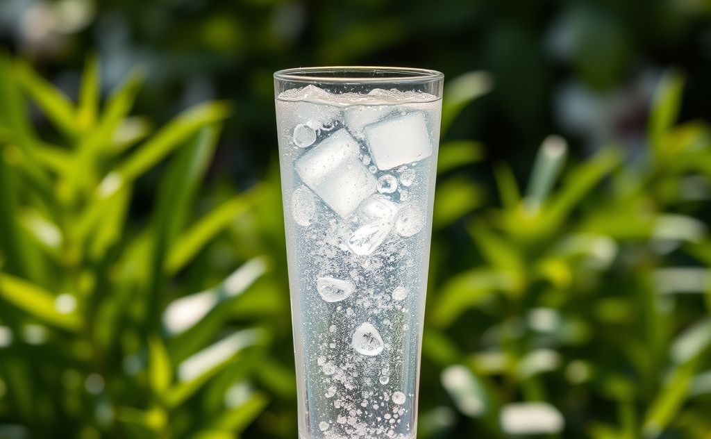 Tonic water as hydration source with refreshing vibe