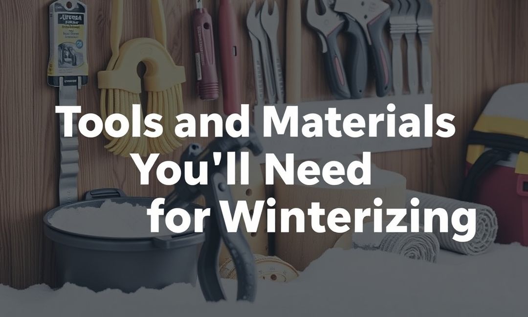 Tools and Materials You'll Need for Winterizing
