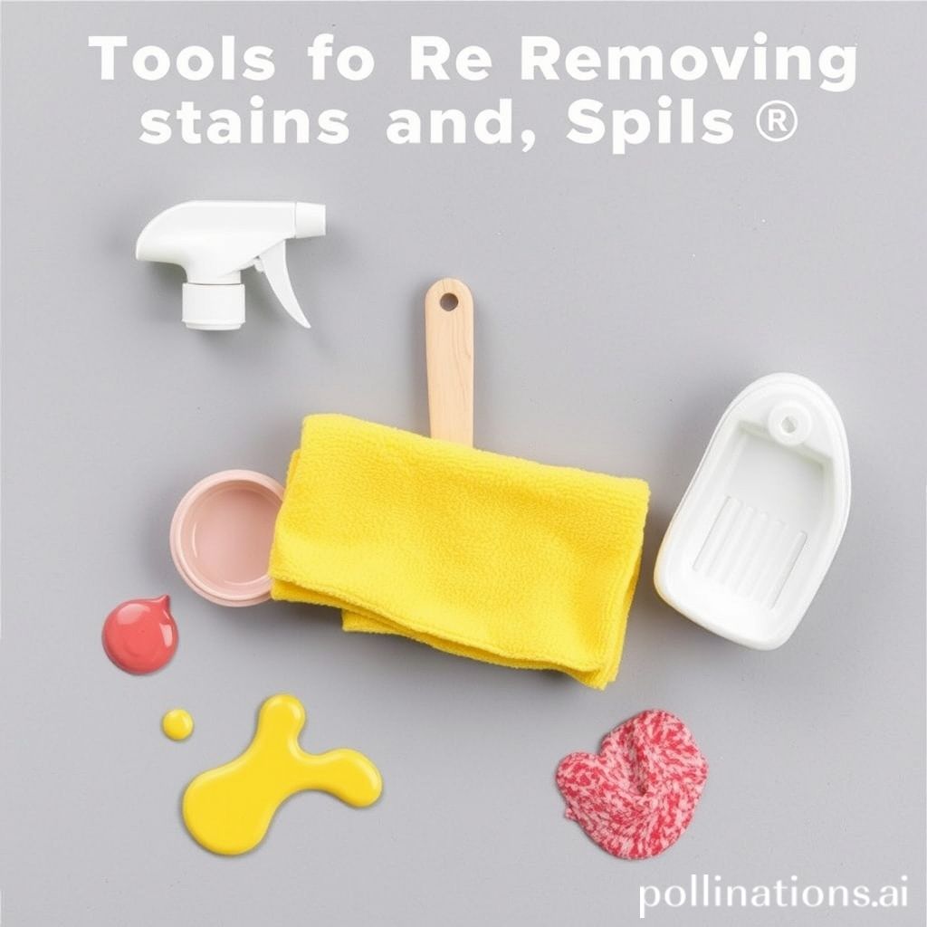 Stain-removing tools for spills and stains