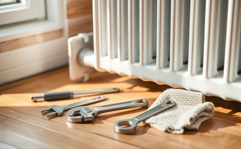 Tools for bleeding central heating radiator