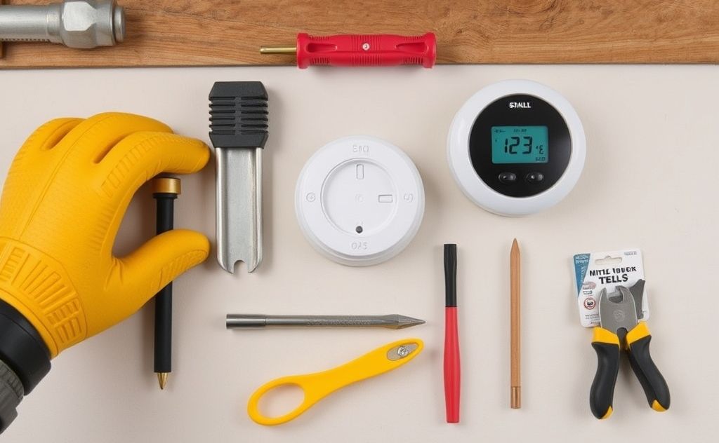 Tools materials for installing thermostat