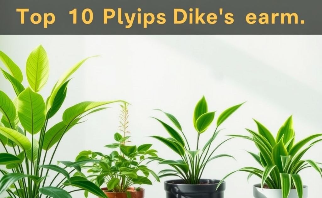 Top 10 plants for natural air purification