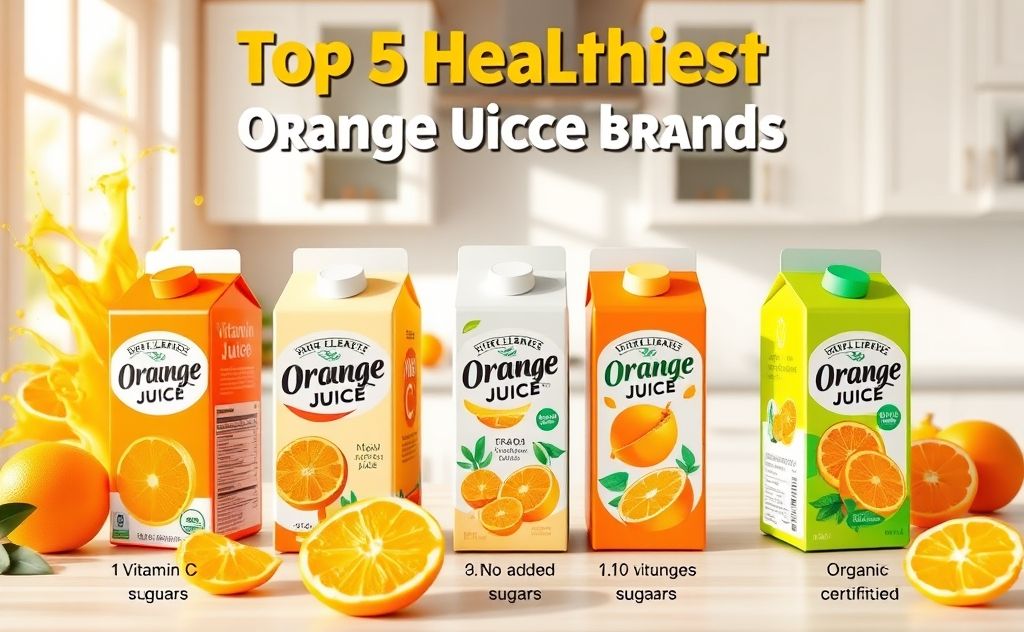 Top 5 healthiest orange juice brands list