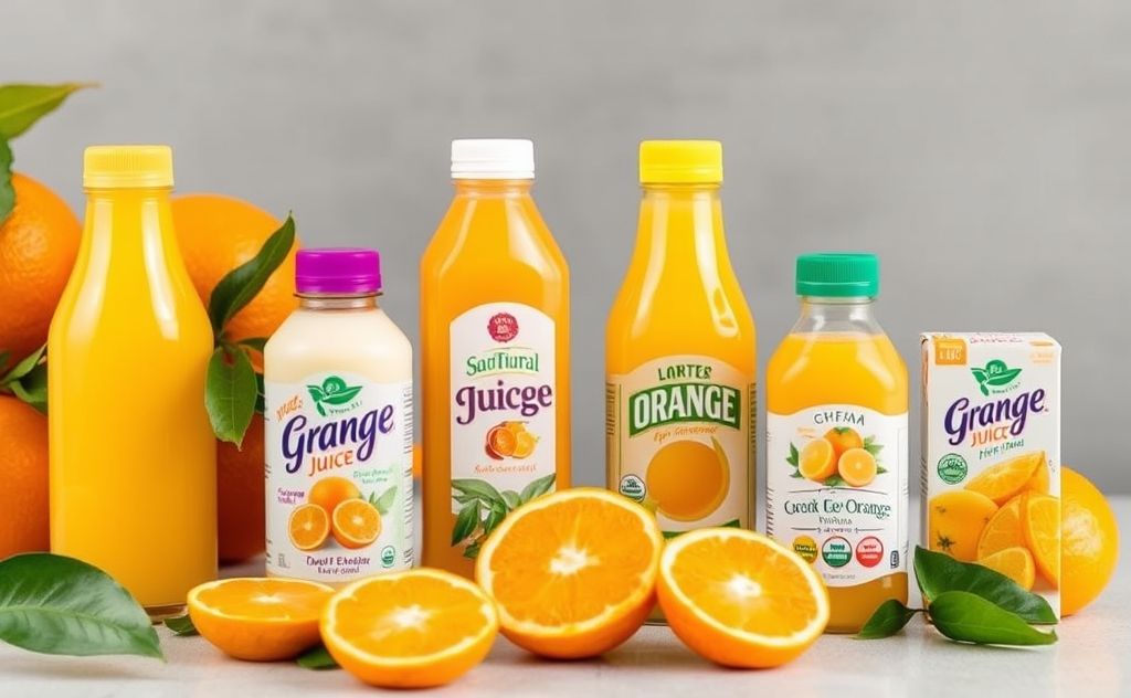 Top All Natural Orange Juice Brands with oranges
