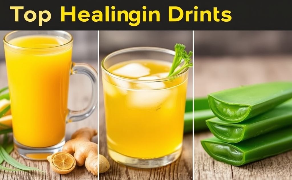 Top Healing Drinks Ulcers Ginger Tea Aloe Juice