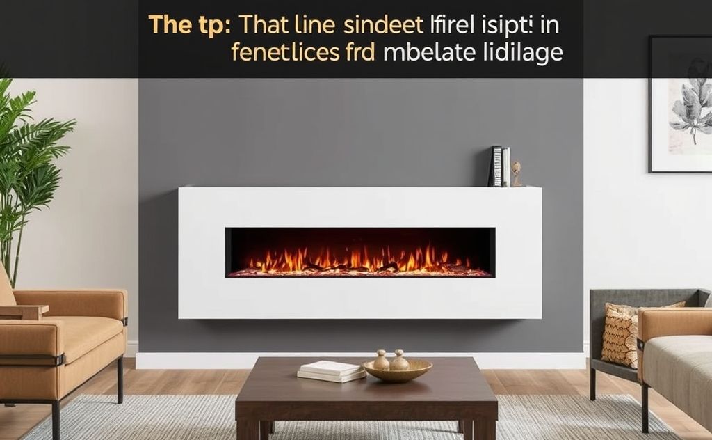 Top Linear Electric Fireplace Models with design