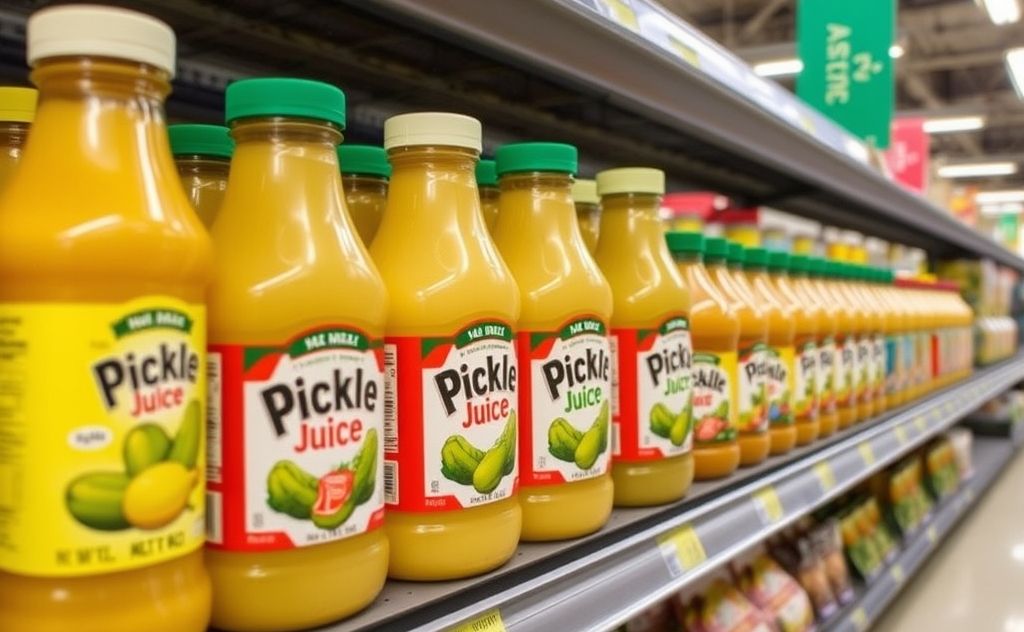 Top Pickle Juice Brands Grocery Store Aisle