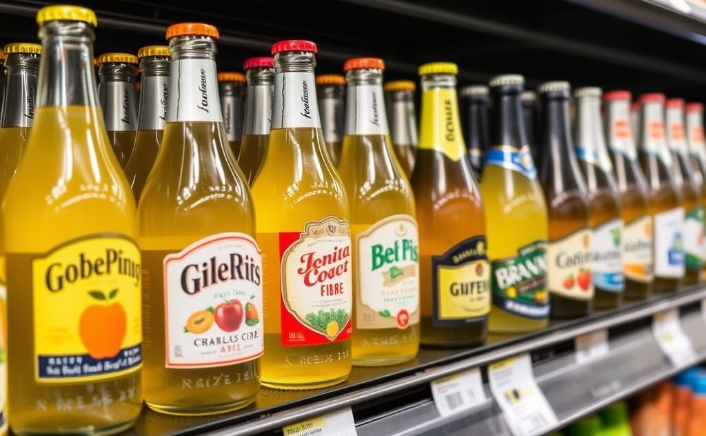 Top Sparkling Cider Brands on Grocery Shelves