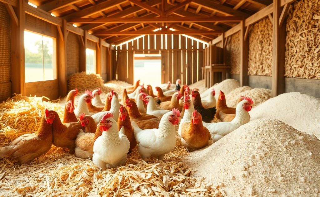 Top chicken bedding materials for healthy flocks