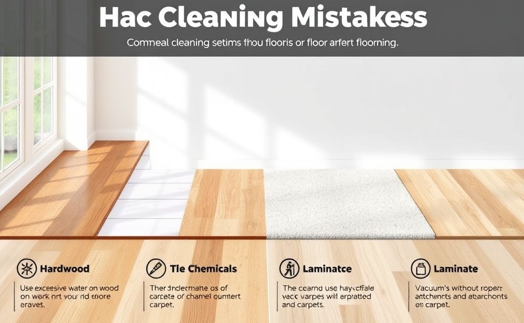 Top cleaning mistakes for various floor types