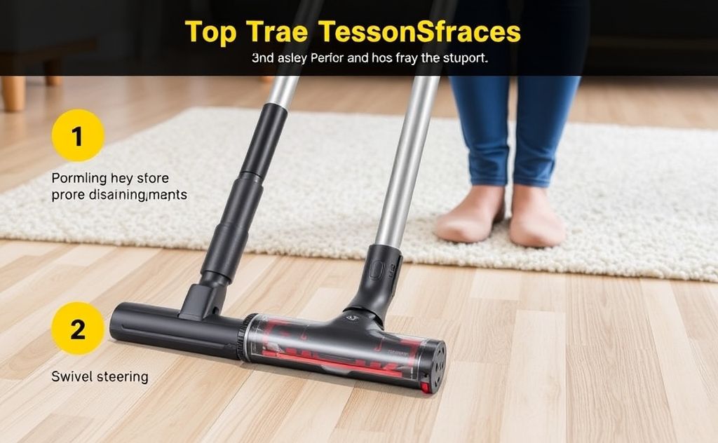 Top features for cordless vacuum swivel steering