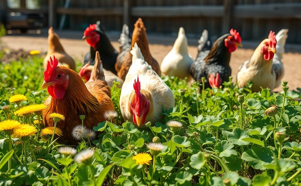 Top weeds chickens enjoy eating