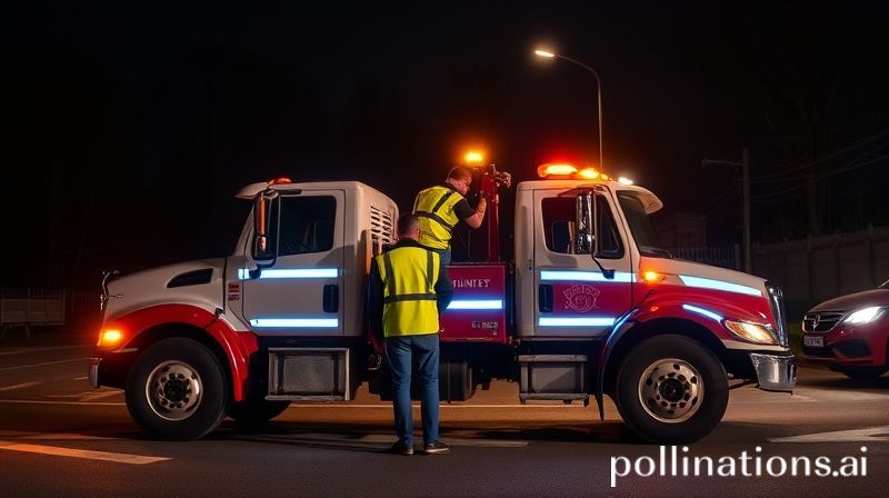 Tim derek dengan rompi reflektif