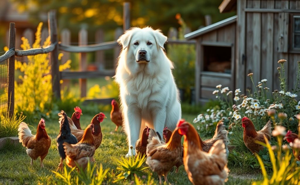 Train Great Pyrenees to protect backyard chickens