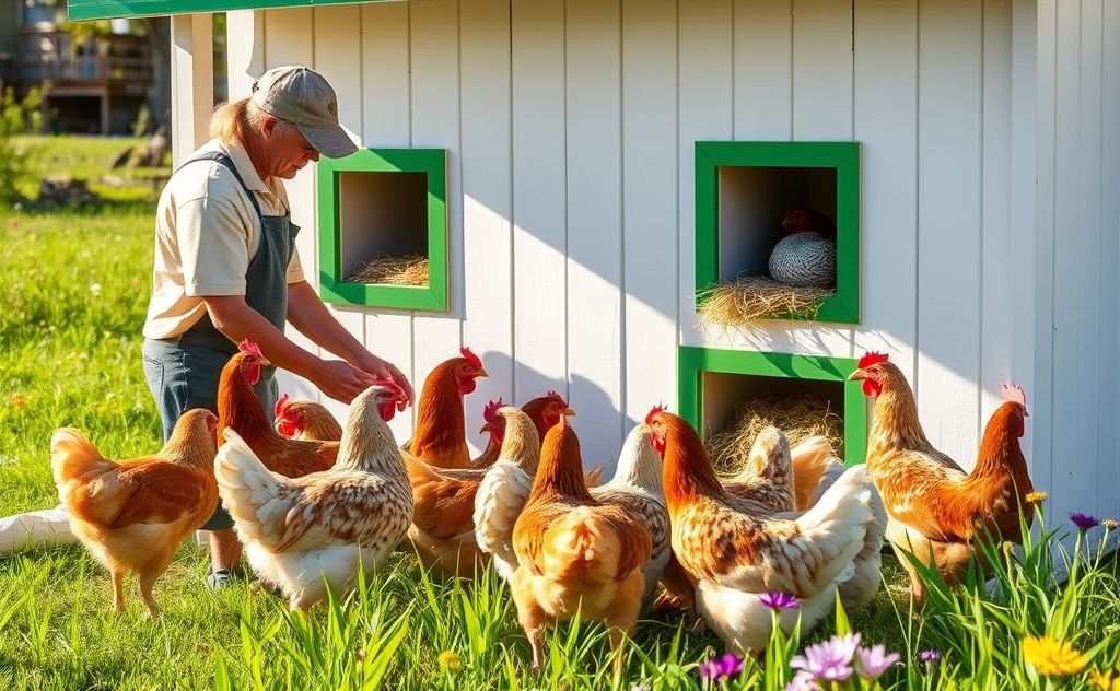 Train chickens for nesting box use effectively