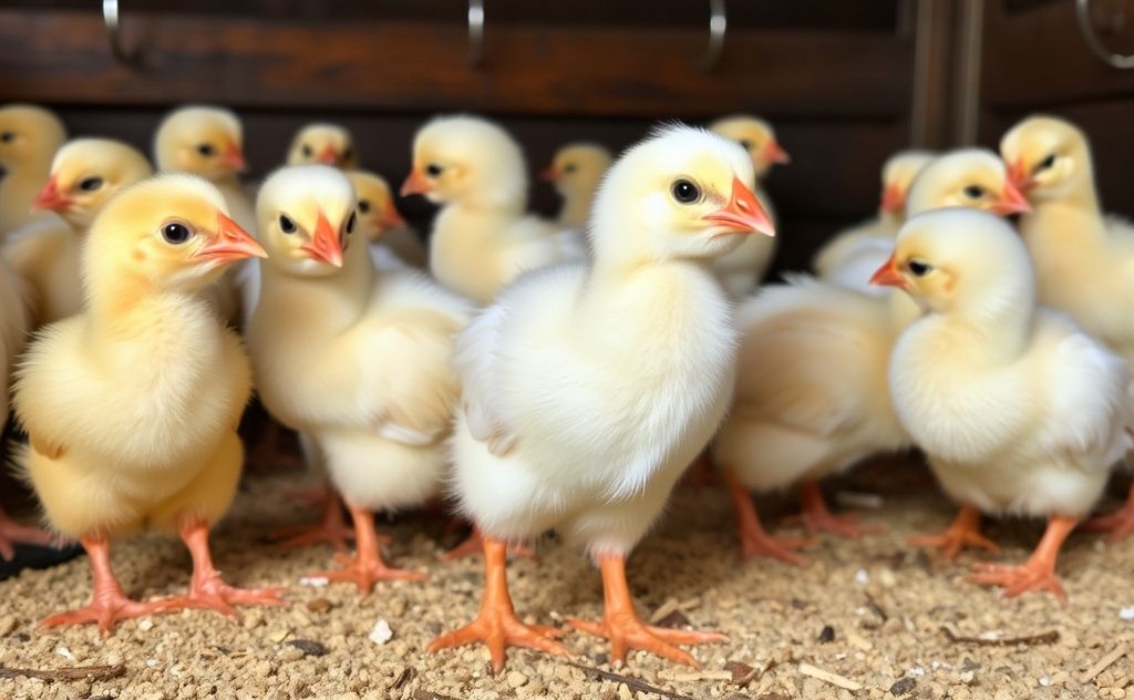 Train chicks to be handled gently and calmly