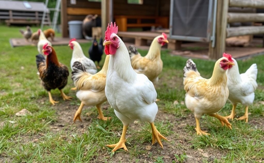 Training chickens to stay close to home