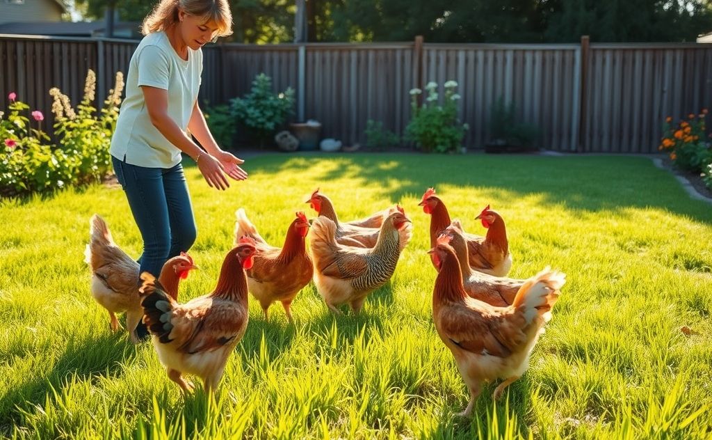 Training chickens to stay in your yard