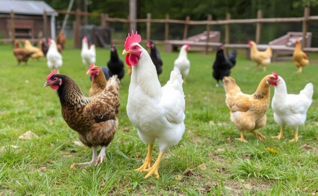 Training chickens to stay nearby in free range
