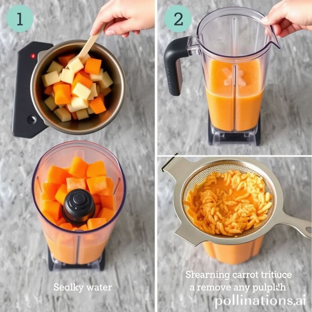 Blending Carrots for Smooth Juice
