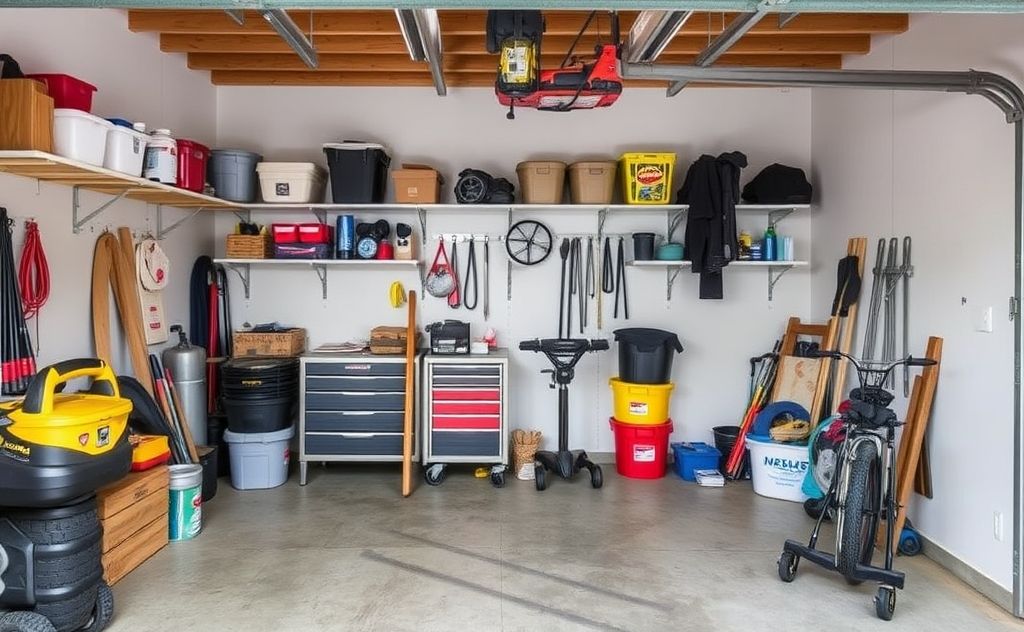 Transform your cluttered garage into an organized space.