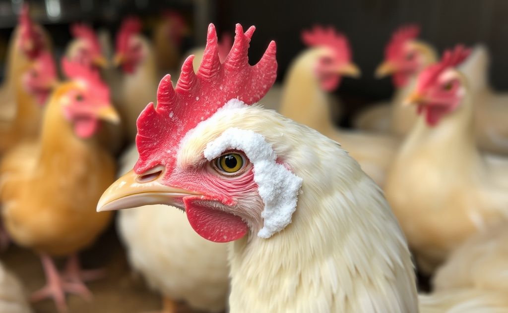 Treat foamy eye in chickens effectively today