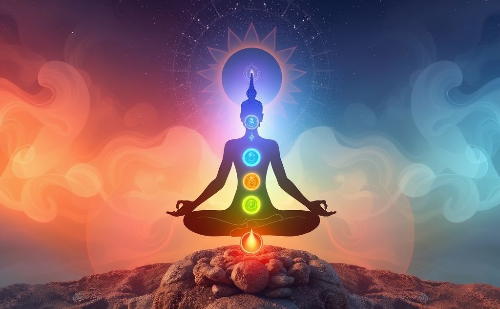 Tridosha balance with chakra energy flow