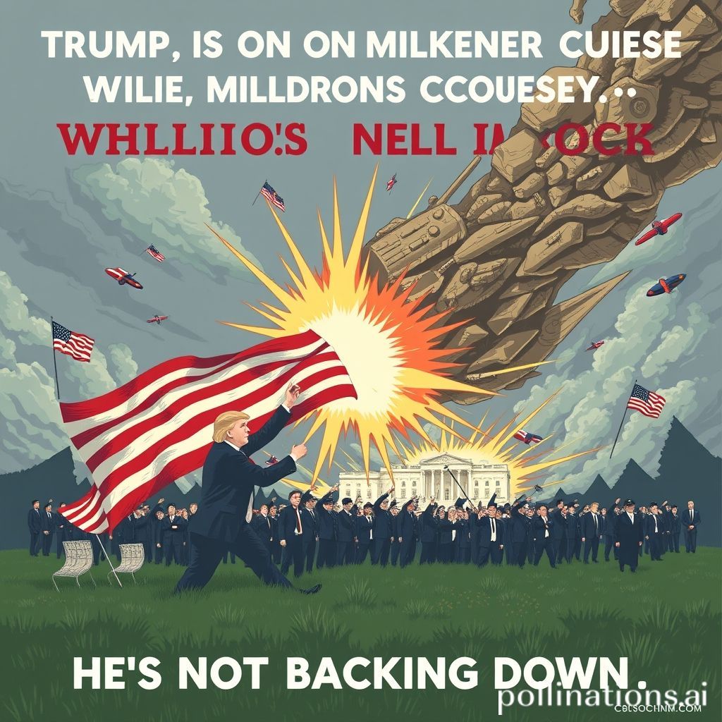 Trump is on a collision course with millions of Americans. He's not backing down.