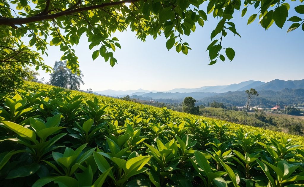 Tupi Tea in a serene natural setting.