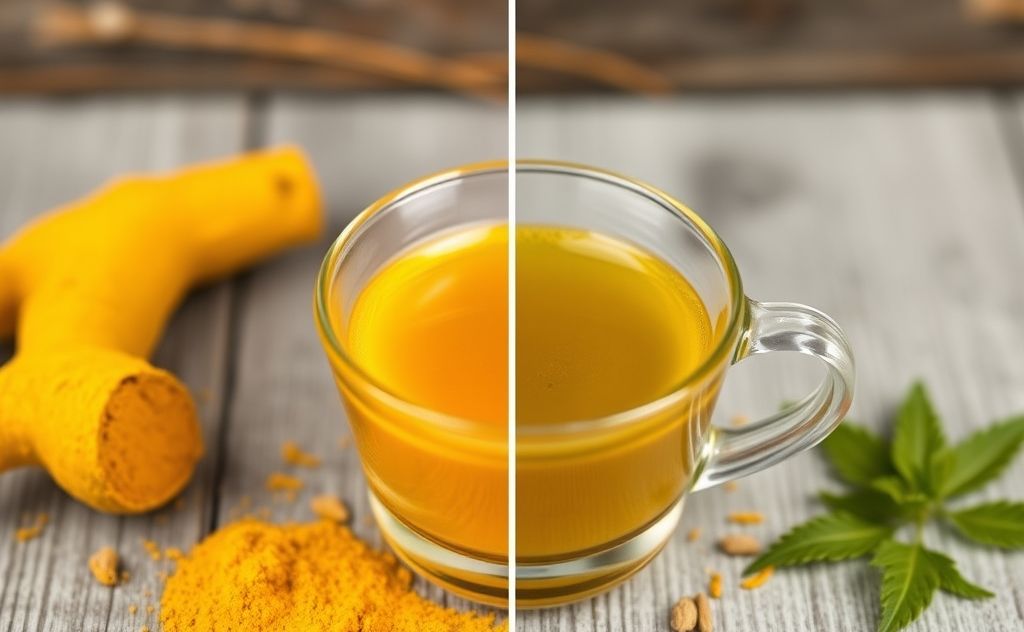 Turmeric tea impact on teeth color change
