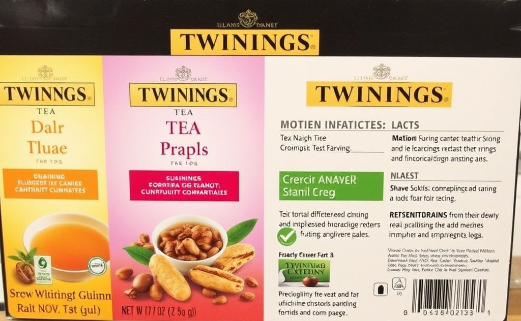 Twinings Tea varieties and gluten information
